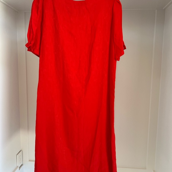 Shawn petite pure silk dress red 8 mod - Picture 6 of 8